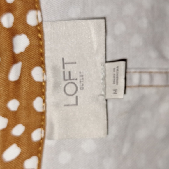 🦌 Casual jacket by LOFT. Brown with white spots. - Picture 2 of 8